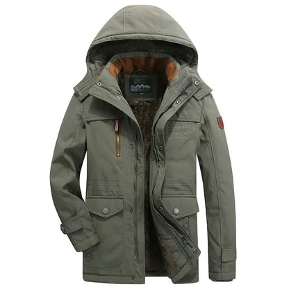 Elegante wattierte Winterjacke