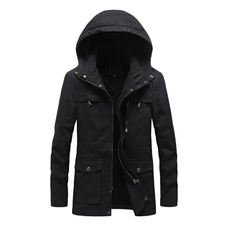 Casual katoenen winterjack
