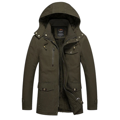 Elegante wattierte Winterjacke aus Baumwolle