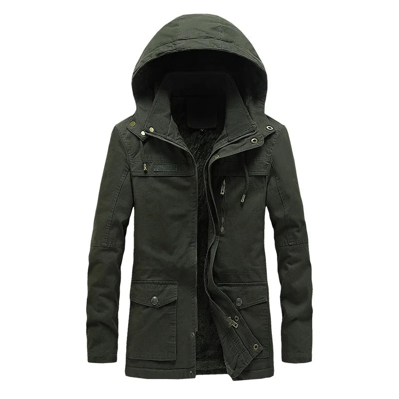 Casual katoenen winterjack