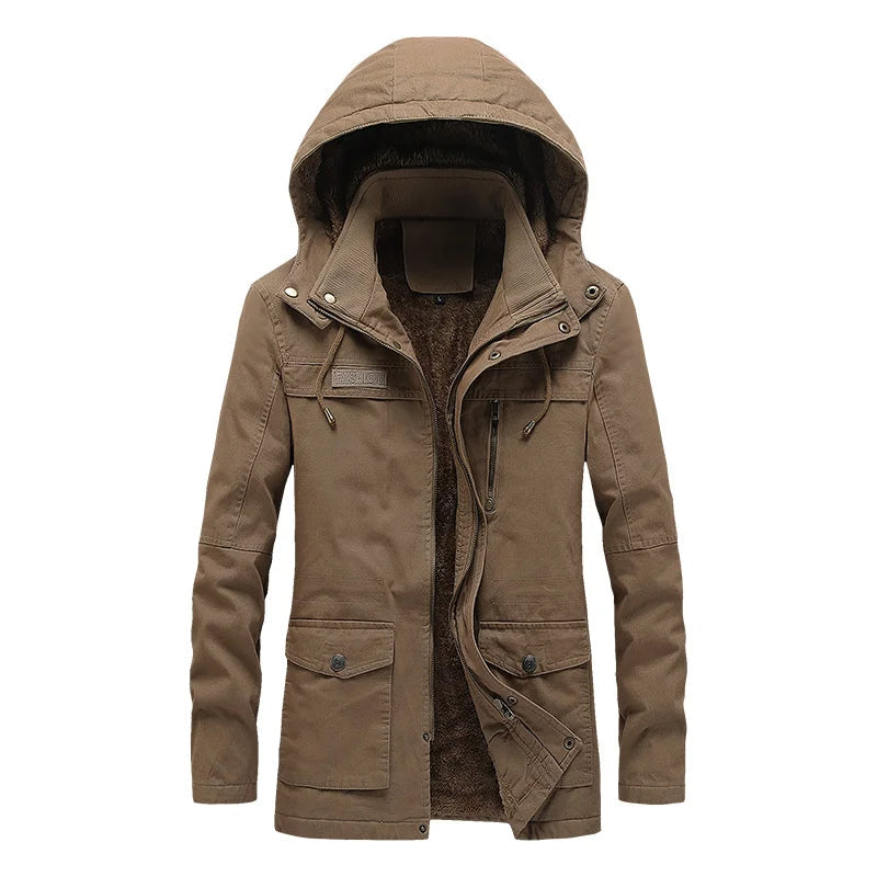 Casual katoenen winterjack