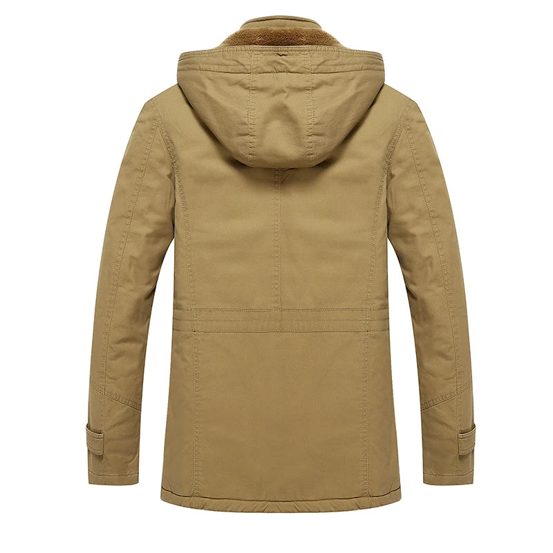 Elegante wattierte Winterjacke aus Baumwolle