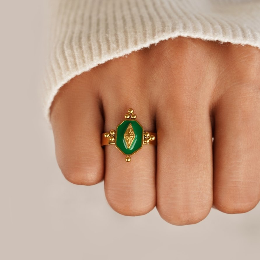Bague vintage géométrique Marina