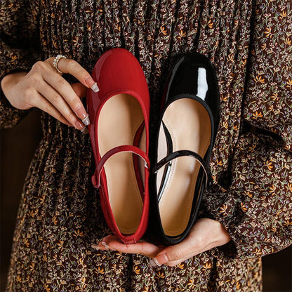 Solenza™| Livy Leren Mary Janes