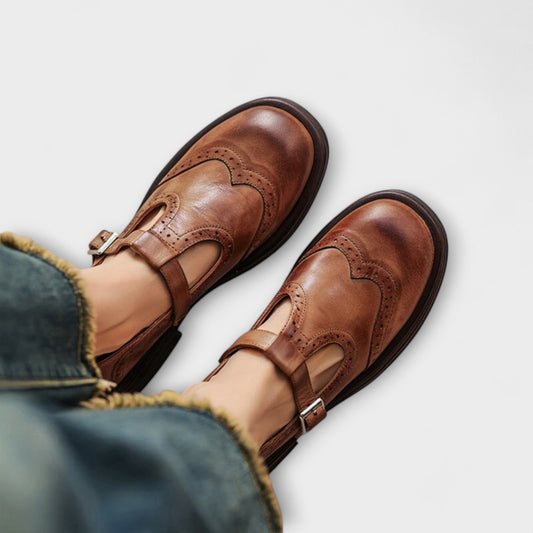 Velda | Elegante leren Mary-Janes