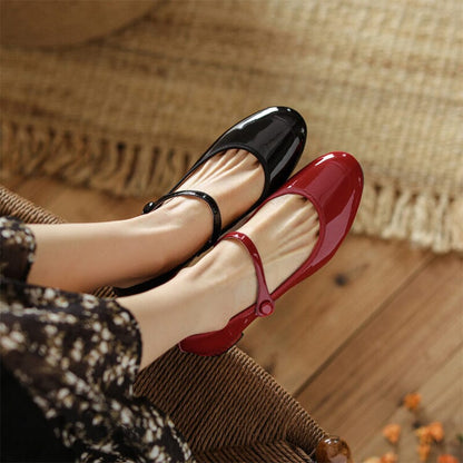 Solenza™| Livy Leren Mary Janes