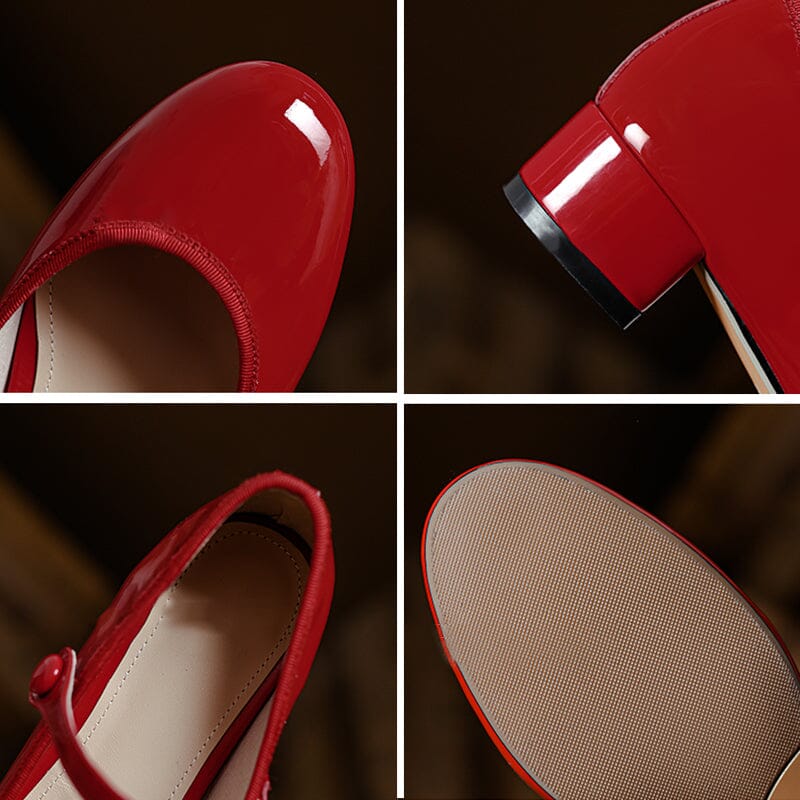 Solenza™| Livy Leren Mary Janes