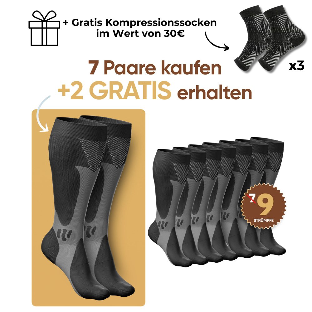 THARAH - Compressiekousen voor pijnvrije benen en voeten