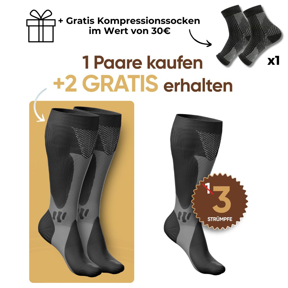 THARAH - Compressiekousen voor pijnvrije benen en voeten