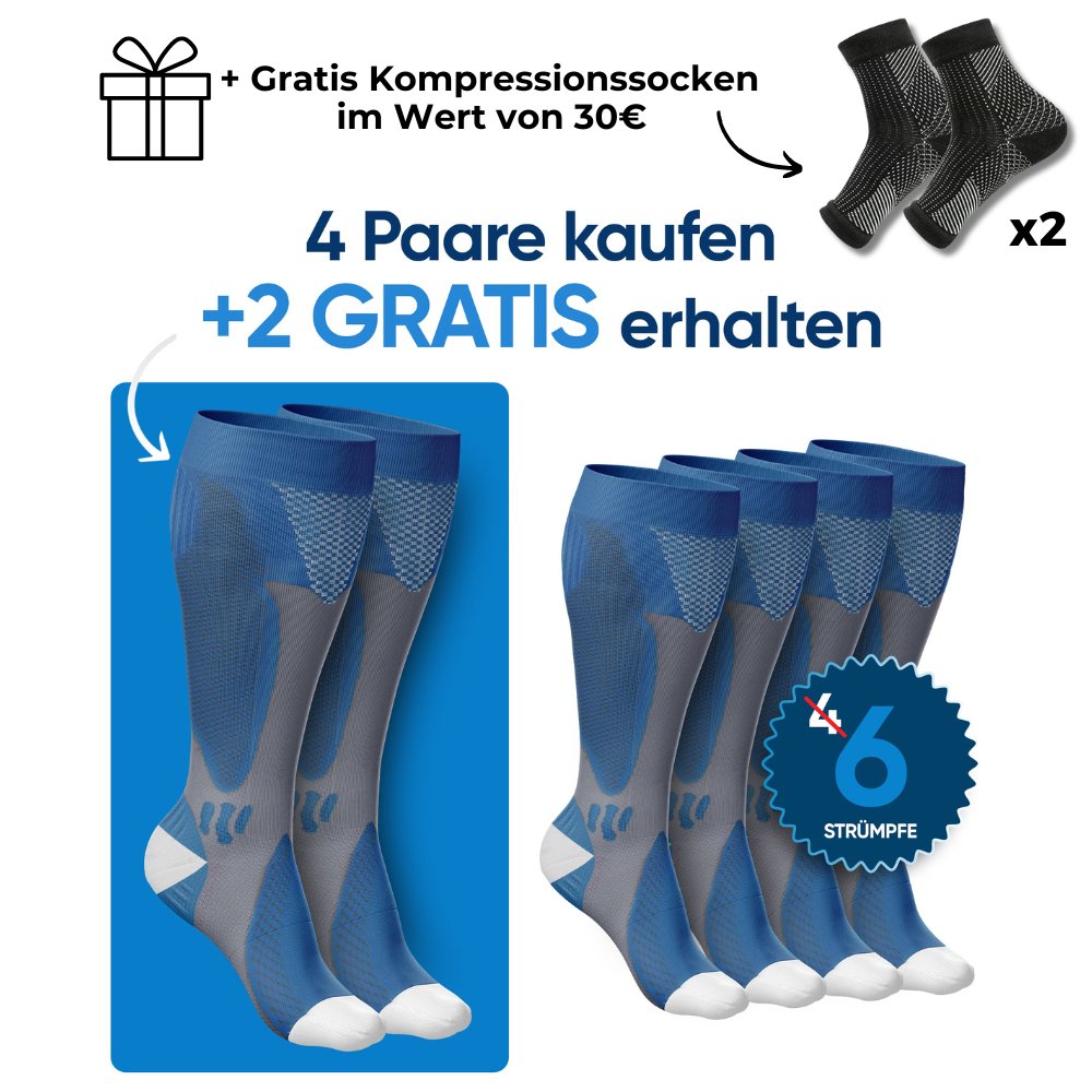 THARAH - Compressiekousen voor pijnvrije benen en voeten
