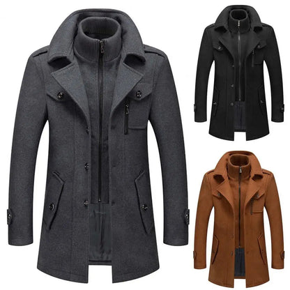 Félicien – Manteau d’hiver deux pièces élégant
