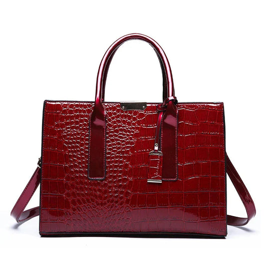 Tamsin - Handtasche im Krokodil-Design
