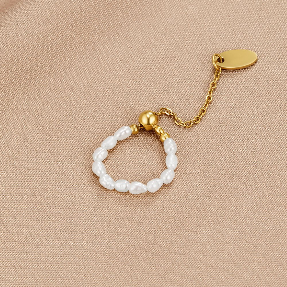 Bague Nona en perles d'eau douce