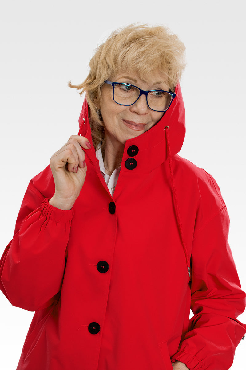 Leanne – Waterafstotende oversized capuchonjas