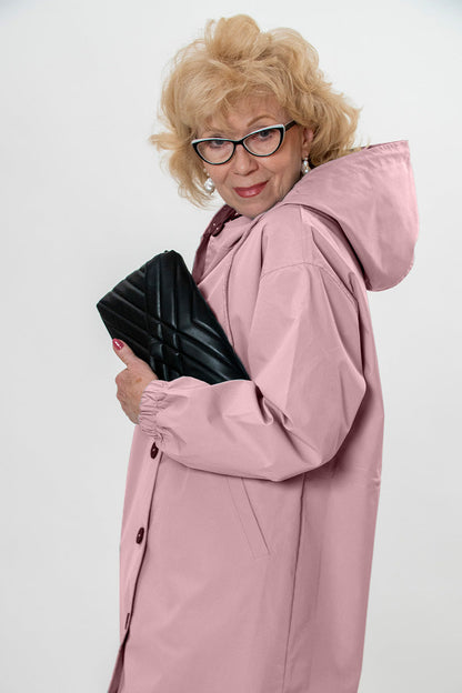Leanne – Waterafstotende oversized capuchonjas