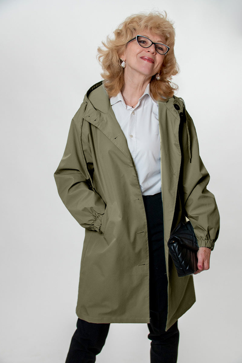 Leanne – Waterafstotende oversized capuchonjas