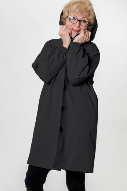Leanne – Waterafstotende oversized capuchonjas