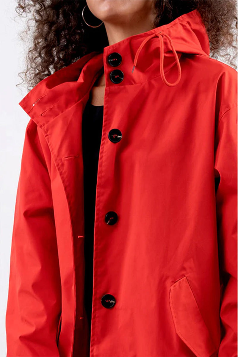 Leanne – Waterafstotende oversized capuchonjas