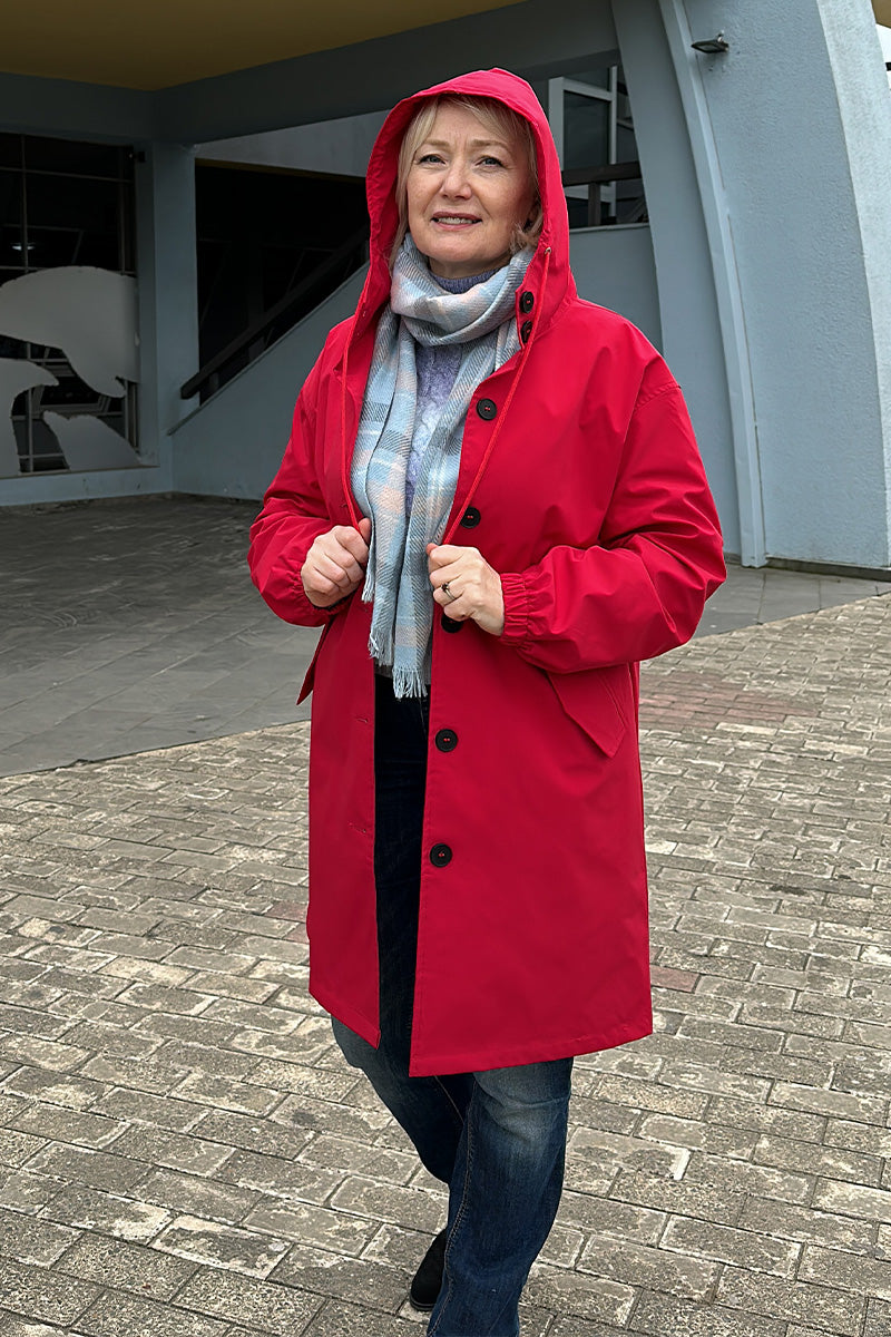 Leanne – Waterafstotende oversized capuchonjas