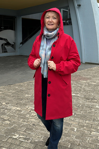 Leanne – Waterafstotende oversized capuchonjas
