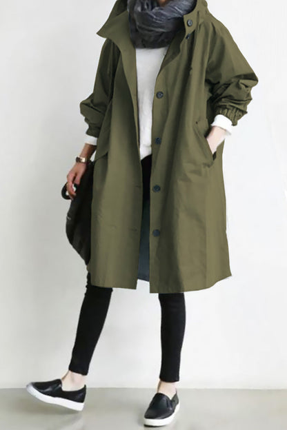 Leanne – Waterafstotende oversized capuchonjas