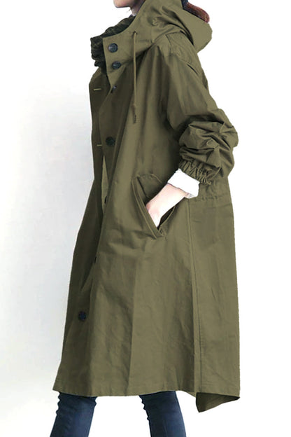 Leanne – Waterafstotende oversized capuchonjas