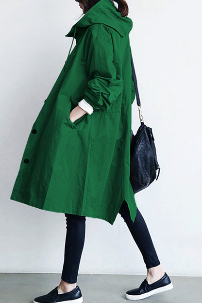 Leanne – Waterafstotende oversized capuchonjas