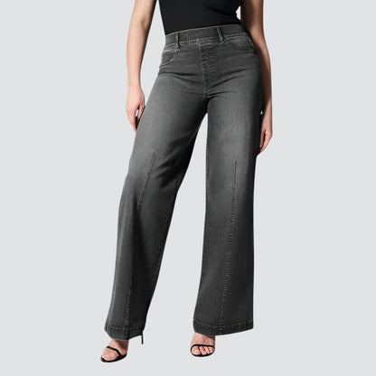 Nora | High-Waist Denimjeans mit Weiten Beinen