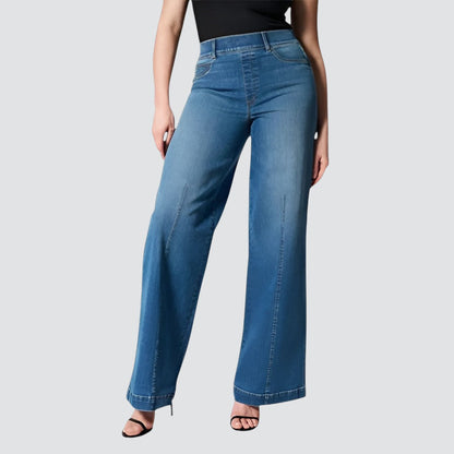 Nora | High-Waist Denimjeans mit Weiten Beinen