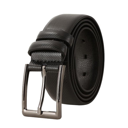 Herren Retro Lässiger Vielseitiger Hochwertiger Dornschließen-Ledergürtel 82856810K