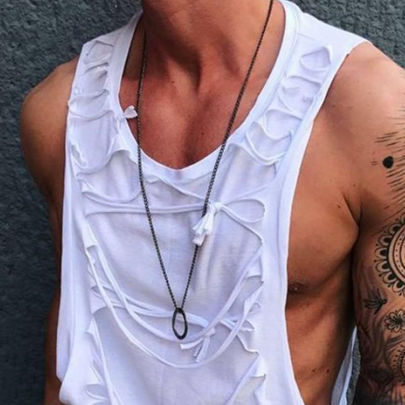 Herren Lässiges Rundhals-Tanktop 04486224TO