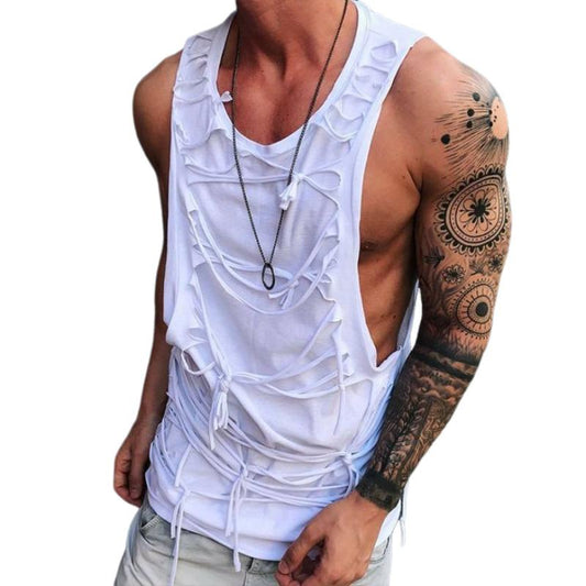 Herren Lässiges Rundhals-Tanktop 04486224TO