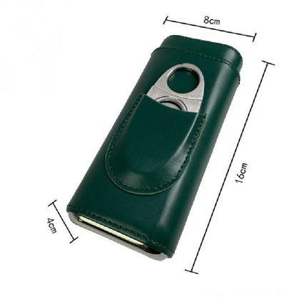 Herren Tragbare Zigarren Befeuchtung Leder Aufbewahrungstasche 68781620K