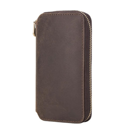 Herren Vintage Rindsleder Handgefertigte Uhrenaufbewahrungstasche 47182540K