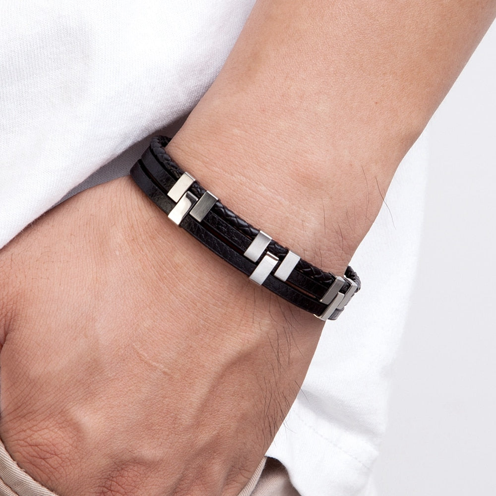 Drielaagse armband