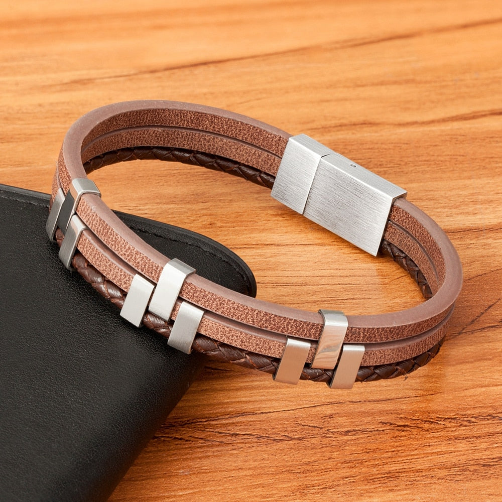 Drielaagse armband