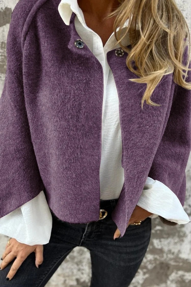 Elise - Kurzer Cardigan mit schickem, ausgestelltem Ärmel