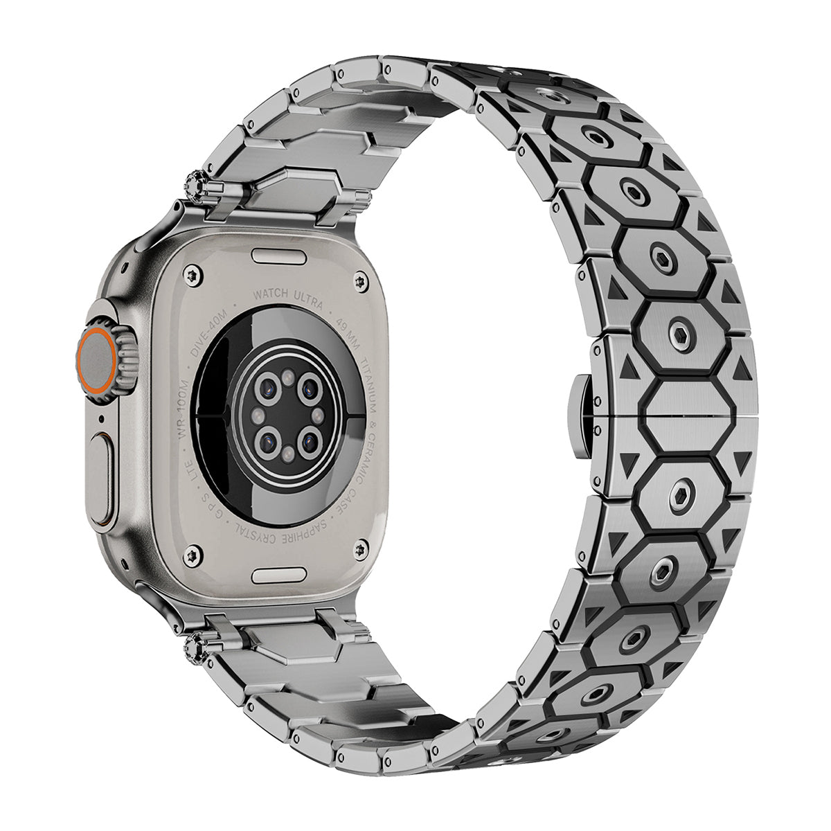 Imperiale roestvrijstalen Apple Watch-band