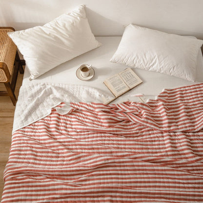 Lichtgewicht gestreepte zomer sprei