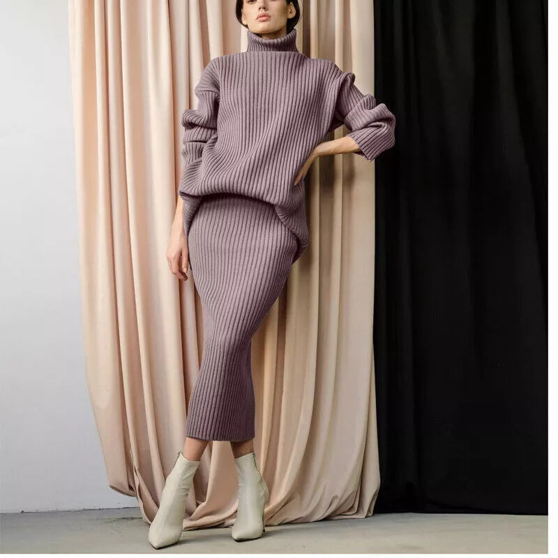 INAYA™ - Gemütliches Strickset mit Rollkragen