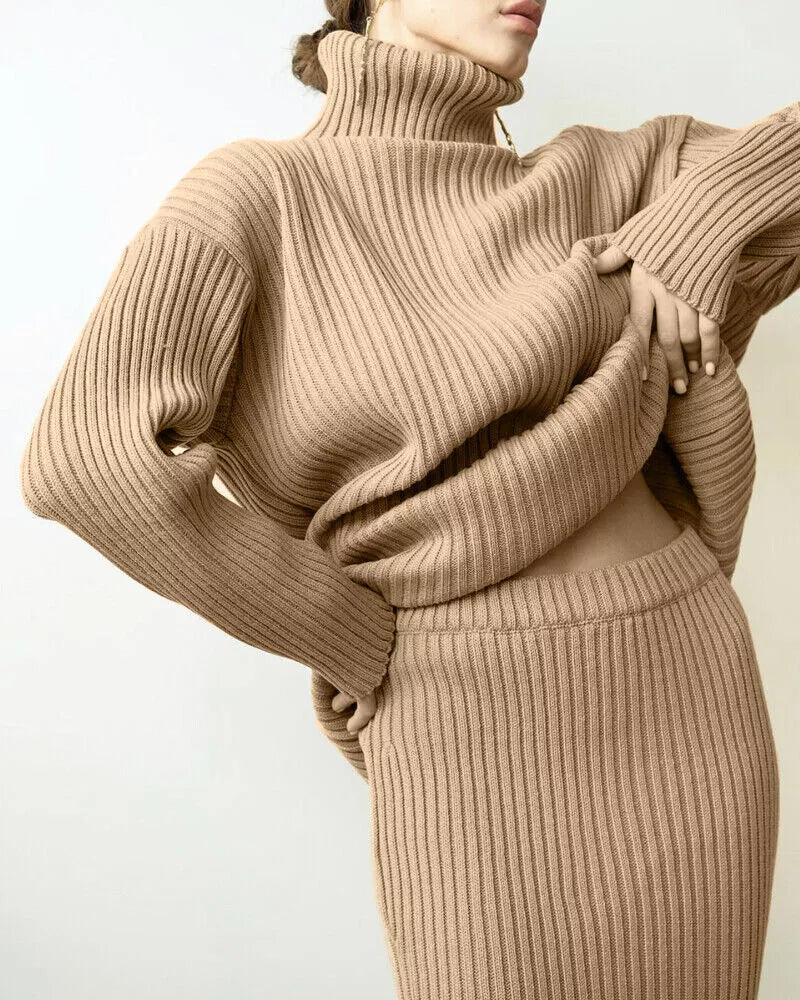 INAYA™ - Gemütliches Strickset mit Rollkragen