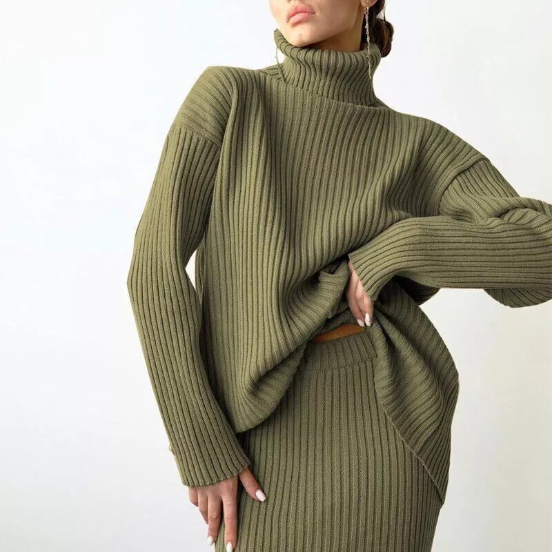 INAYA™ - Gemütliches Strickset mit Rollkragen
