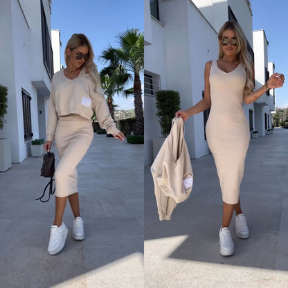 Sabrina | Elegantes Kleid mit Pullover