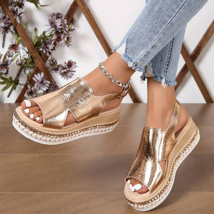 Juliette | Orthopädische Sandalen in Gold