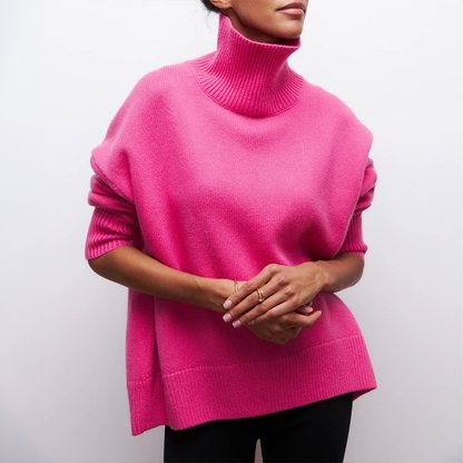 Amelia | Eleganter gestrickter Rollkragenpullover