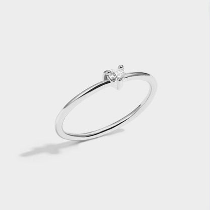 Kleine Liebe' Kristallen Hartring