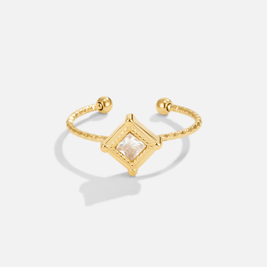 Bague Sofia en forme de diamant