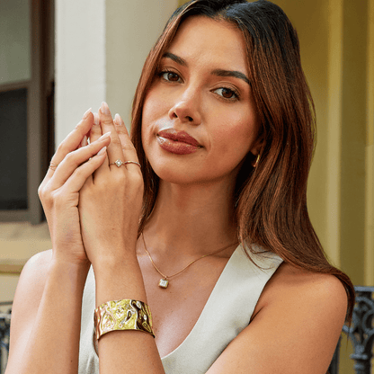 Bague Sofia en forme de diamant