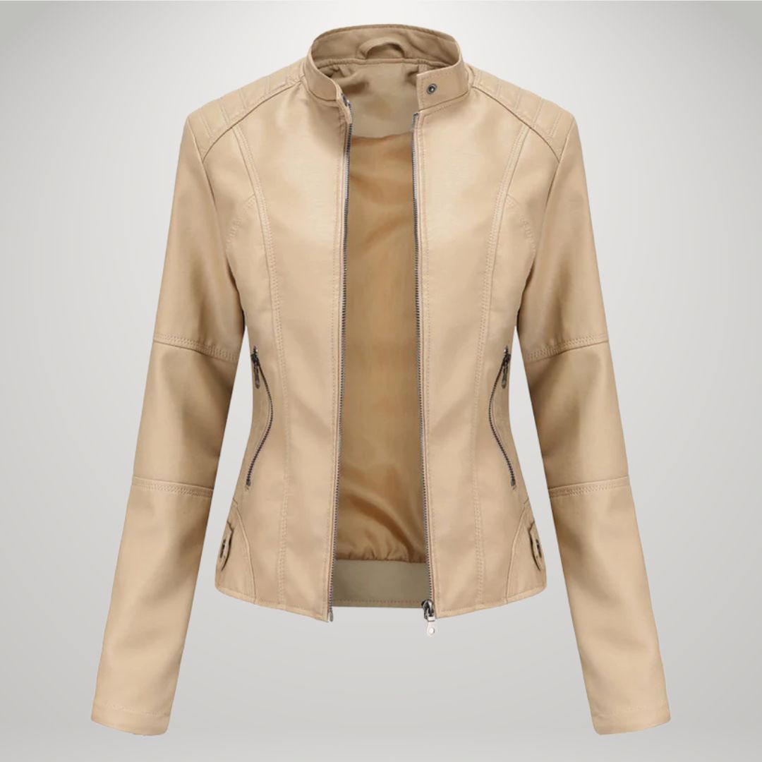 BRANA | TAILLIERTE KUNSTLEDERJACKE