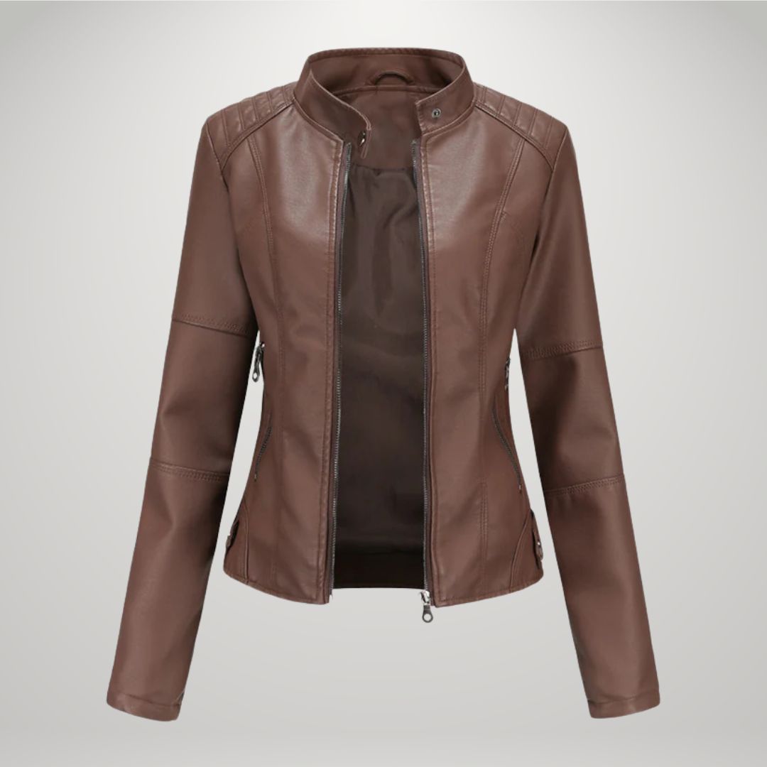 BRANA | TAILLIERTE KUNSTLEDERJACKE
